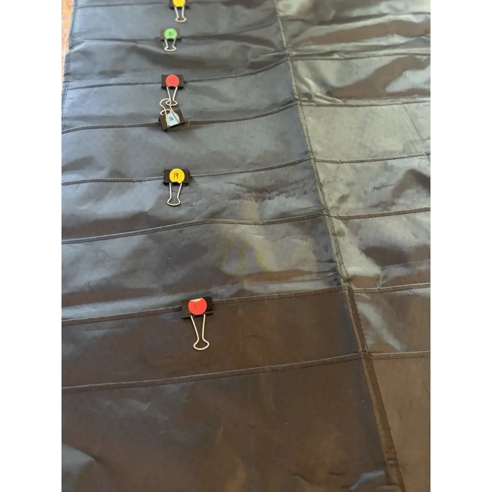 Classroom Pocket‎ Organizer Black Pocket Holder Hanging File Organizer Office